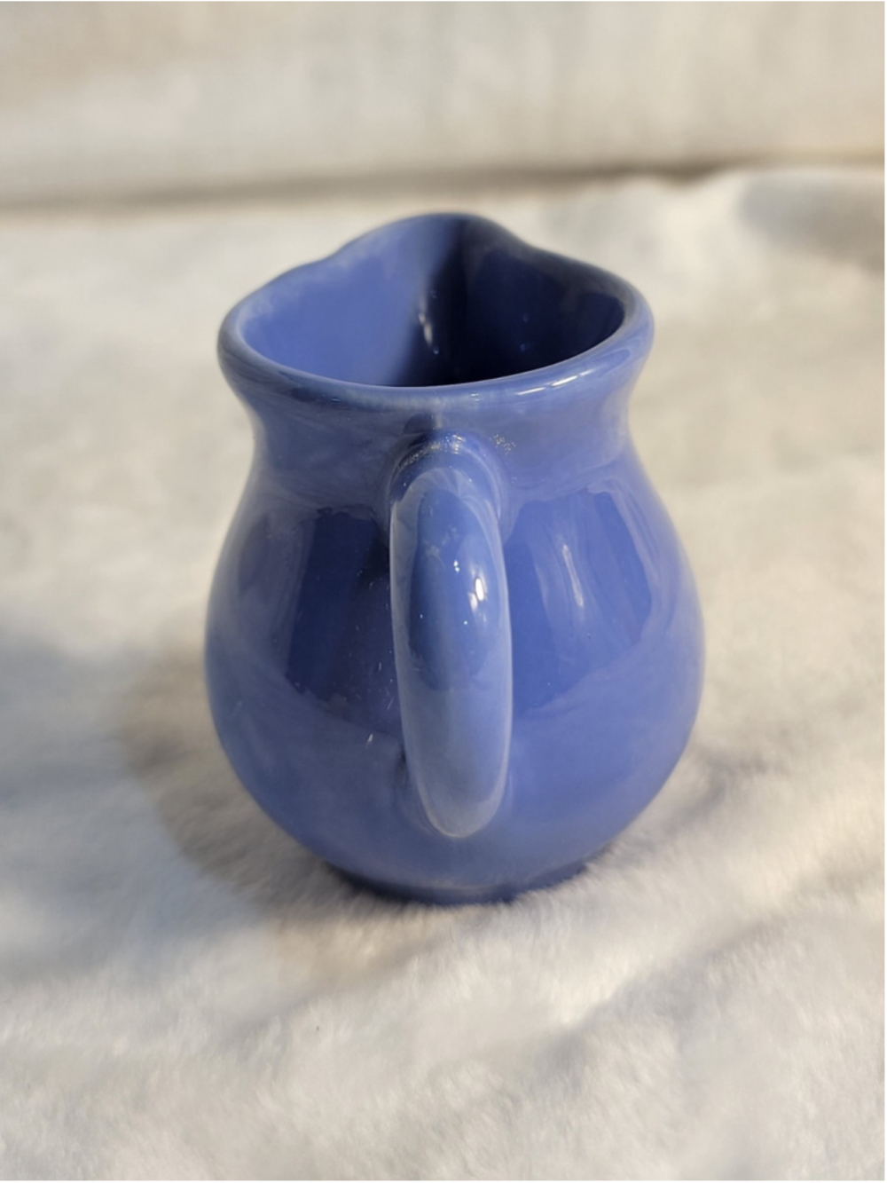 Vintage Homer Laughlin Harlequin Mauve Blue Toy Individual Creamer HLC - Picture 3 of 6